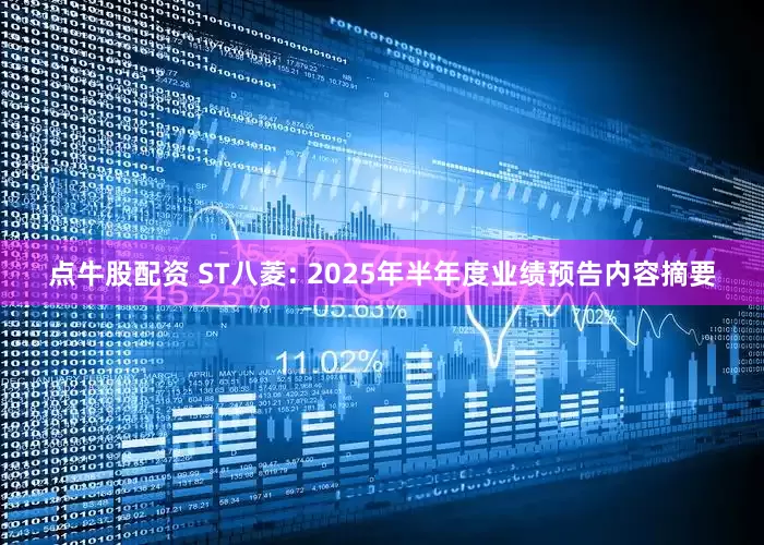 点牛股配资 ST八菱: 2025年半年度业绩预告内容摘要