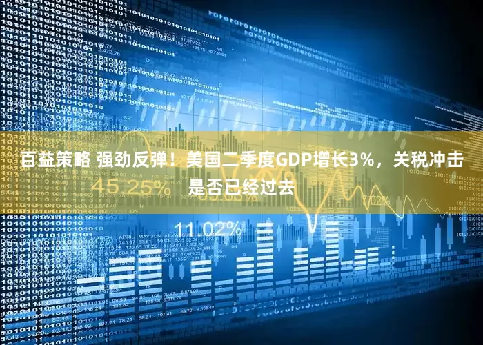百益策略 强劲反弹！美国二季度GDP增长3%，关税冲击是否已经过去